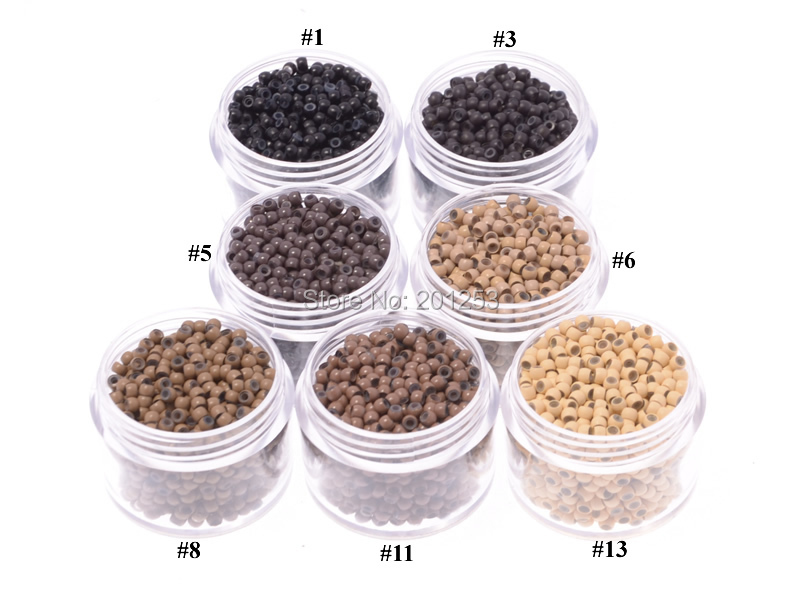 Hair Care Brand - 100pcs 2.9mm Diameter Silicone Hair Beads