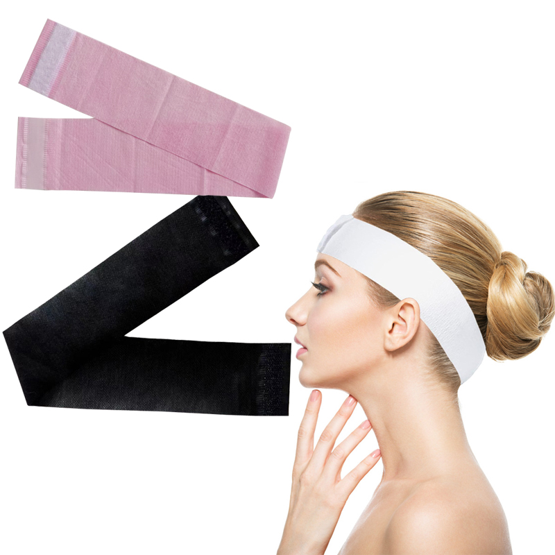 Hair Care In Salon - 50-100pcs Disposable Spa Facial Headbands Stretch