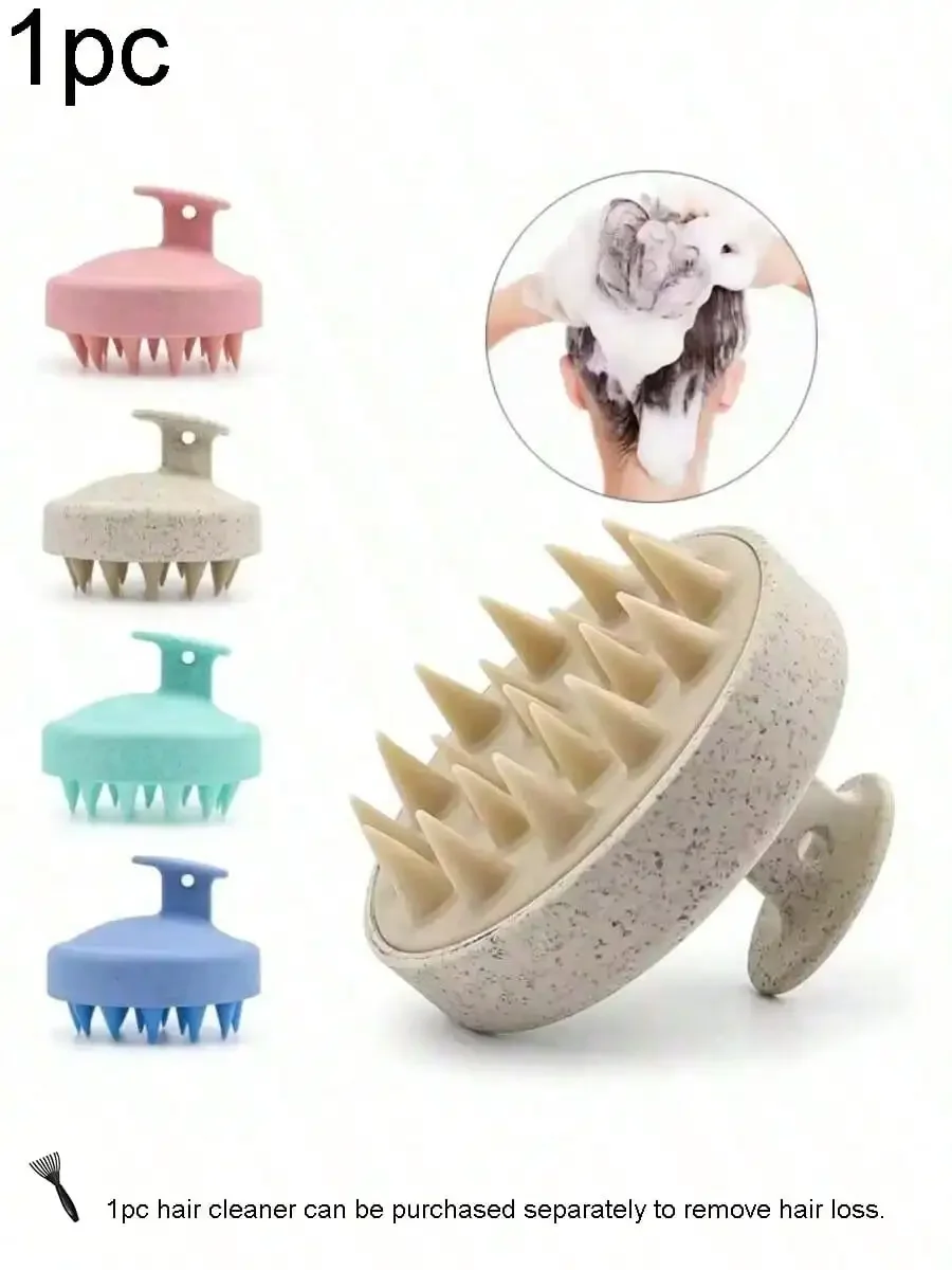 1pc Soft Silicone Scalp Massag - Hair Care For Curly Dry Hair recension och pris