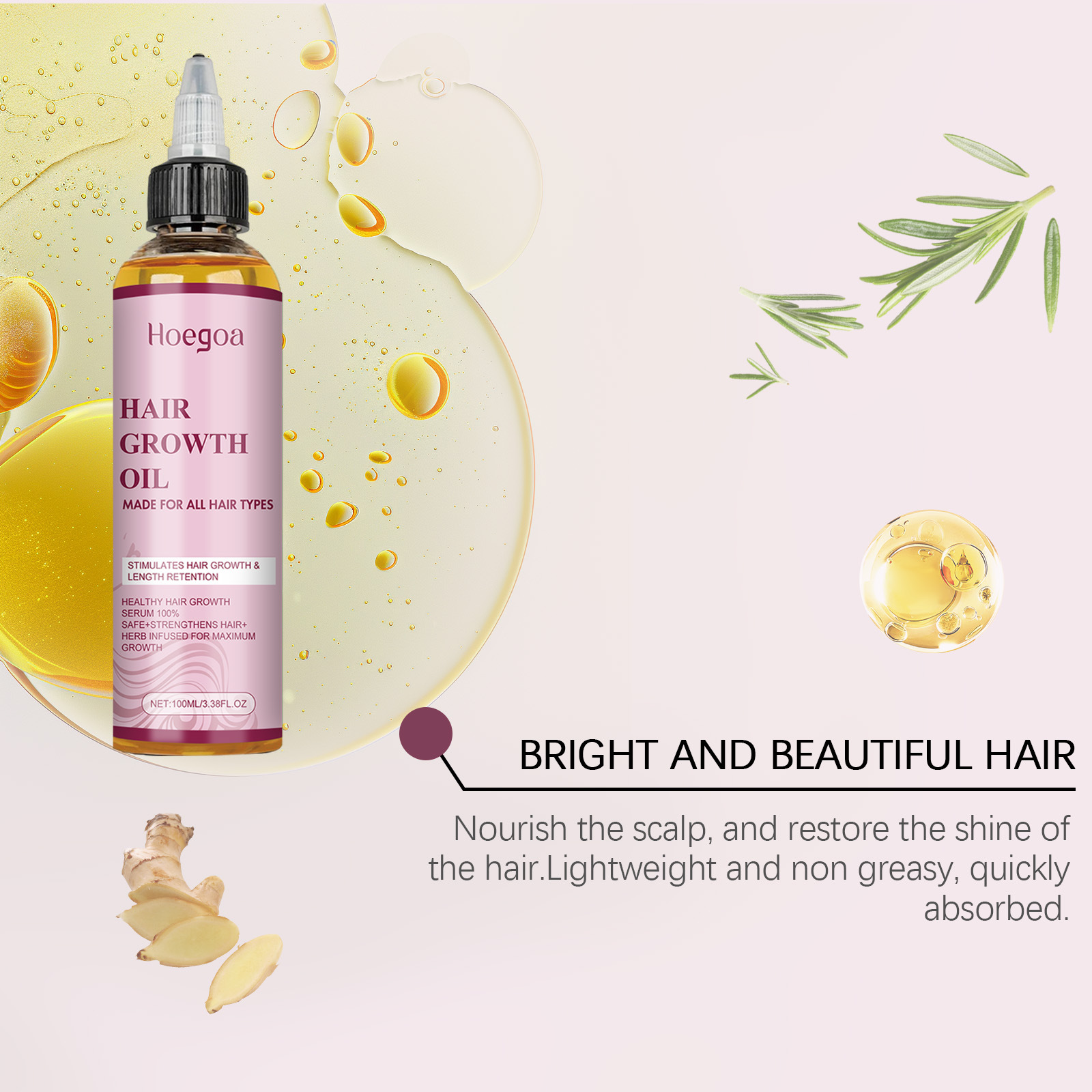 Hair Growth Oil Repair Split E - Hair Care For Dry And Frizzy Hair recension och pris