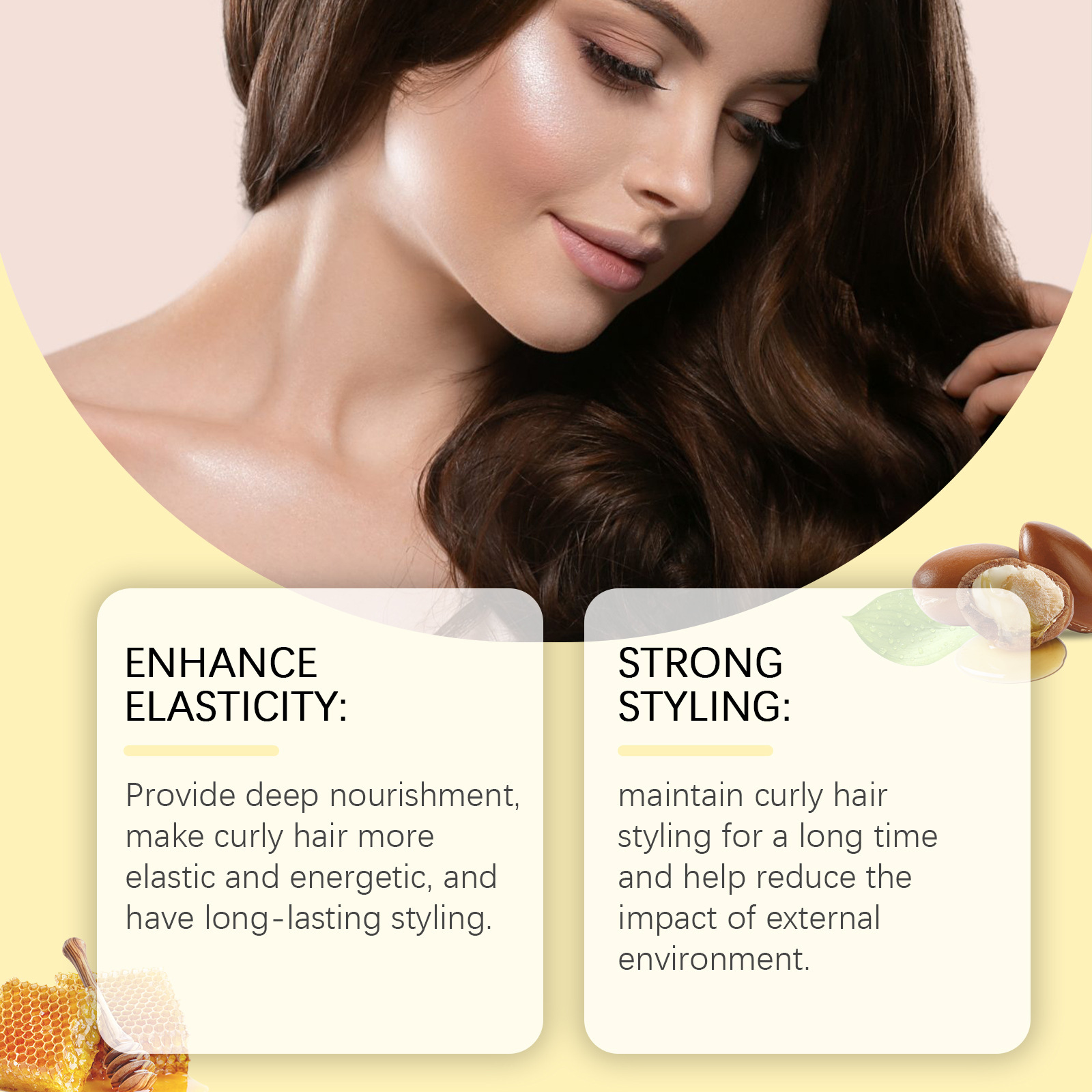 Curly Hair Care Cream Big Wave - Hair Care For Curly Dry Hair recension och pris
