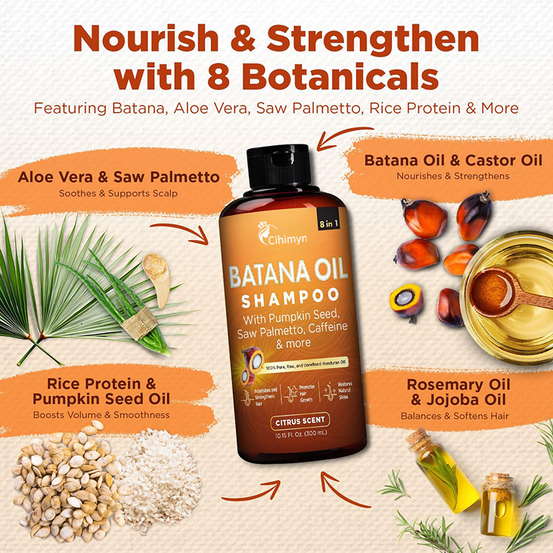 300ml Batana Oil Batana Shampo - Hair Care For Dry And Frizzy Hair recension och pris