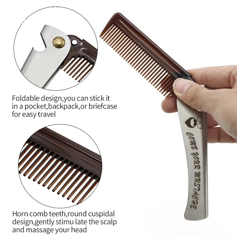 1pc foldable portable comb - u - Hair Care China recension och pris