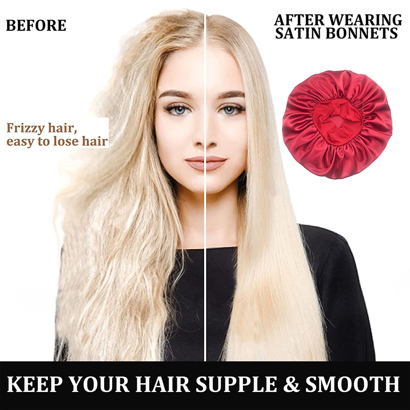 2PCS/LOT Women's Satin Solid B - Hair Care China recension och pris