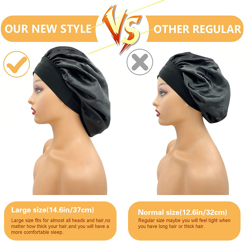 2PCS/LOT Women's Satin Solid B - Hair Care China recension och pris