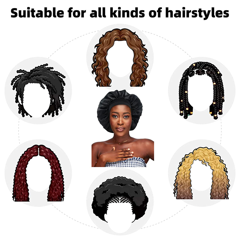 2PCS/LOT Women's Satin Solid B - Hair Care China recension och pris