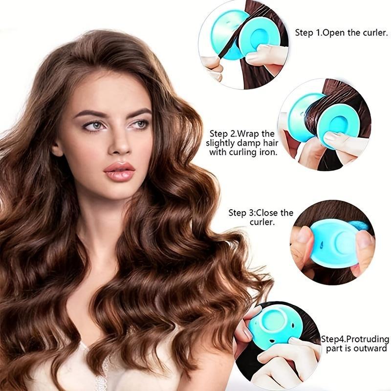 10pcs hair curler  Magic Silic - Hair Care For Curly Dry Hair recension och pris