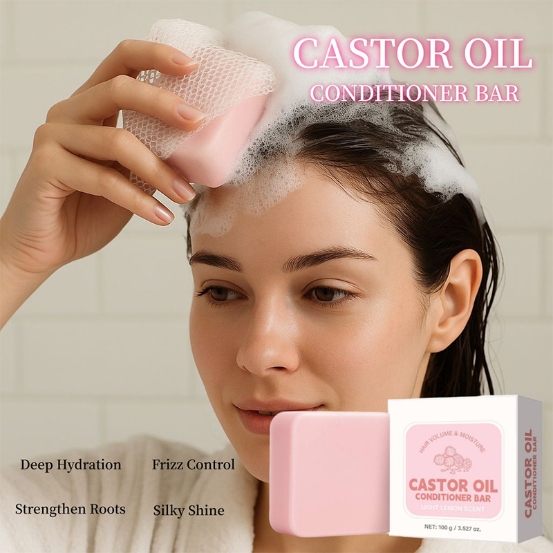 Castor Oil Conditioner Soap Ba - Hair Care For Dry And Frizzy Hair recension och pris